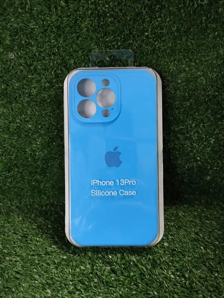 Iphone 13 Pro | Forro Protector| Silicone Case | Azul Capri | Iphone | Carcasa | Funda | Anti Humedad