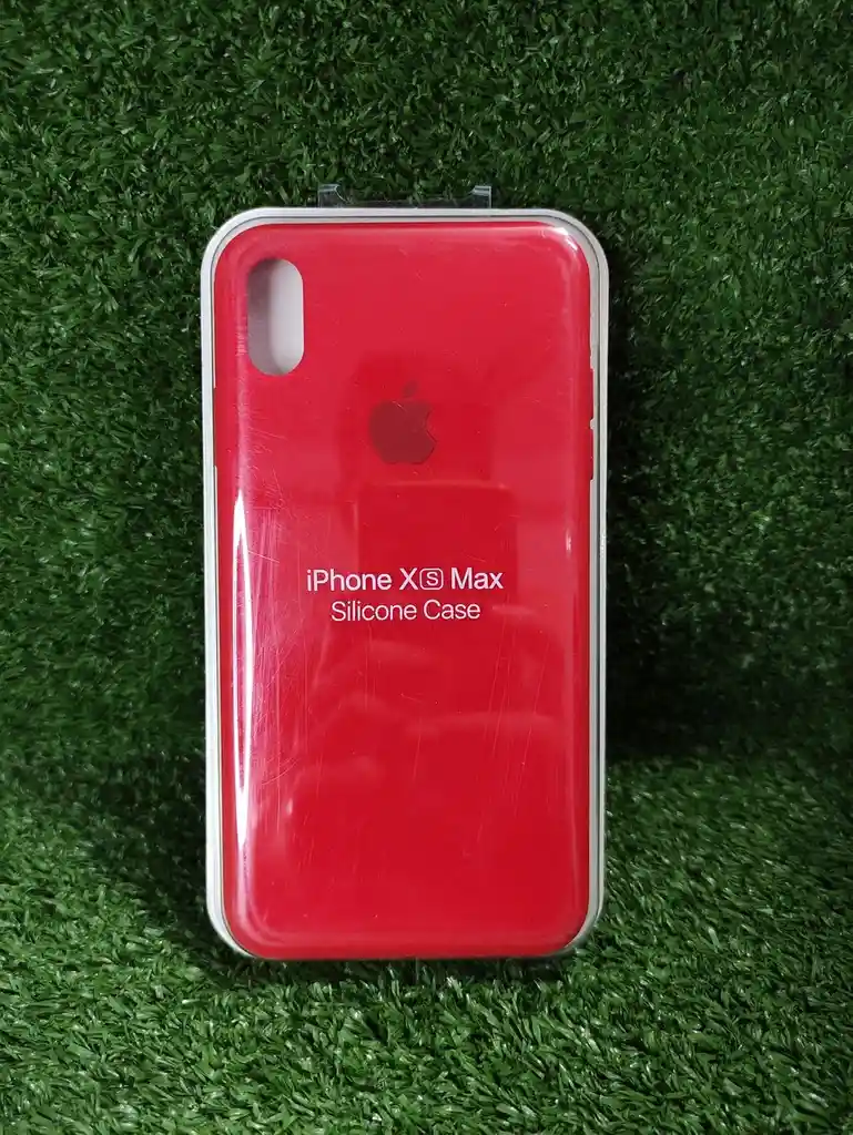 Iphone Xs Max | Forro Protector| Silicone Case | Rojo | Iphone | Carcasa | Funda | Anti Humedad