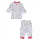 Pijama Bebé Estampado Niña Ocre Talla 18-24 Meses