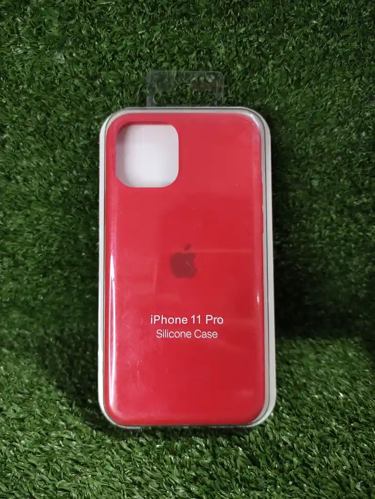 Iphone 11 Pro | Forro Protector| Silicone Case | Rojo | Iphone | Carcasa | Funda | Anti Humedad