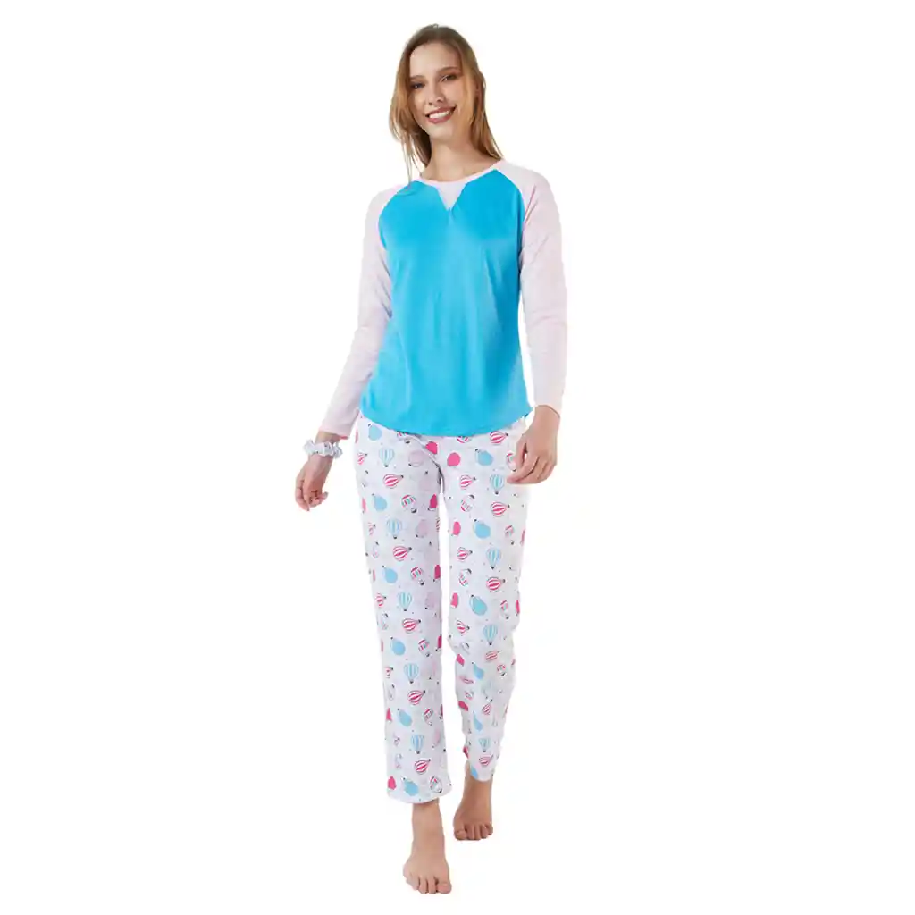 Pijama Mujer Scarlett Agua Marina Talla Xl