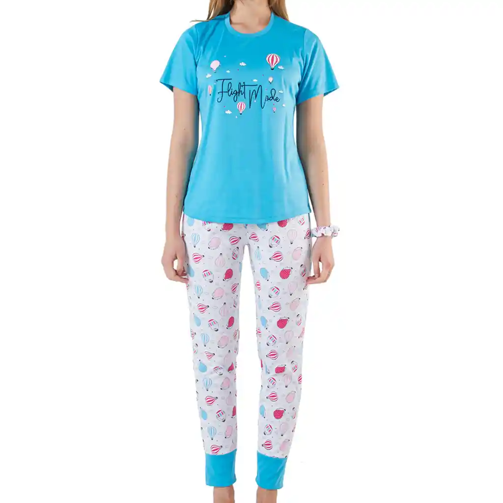 Pijama Mujer Hanna Agua Marina Talla M