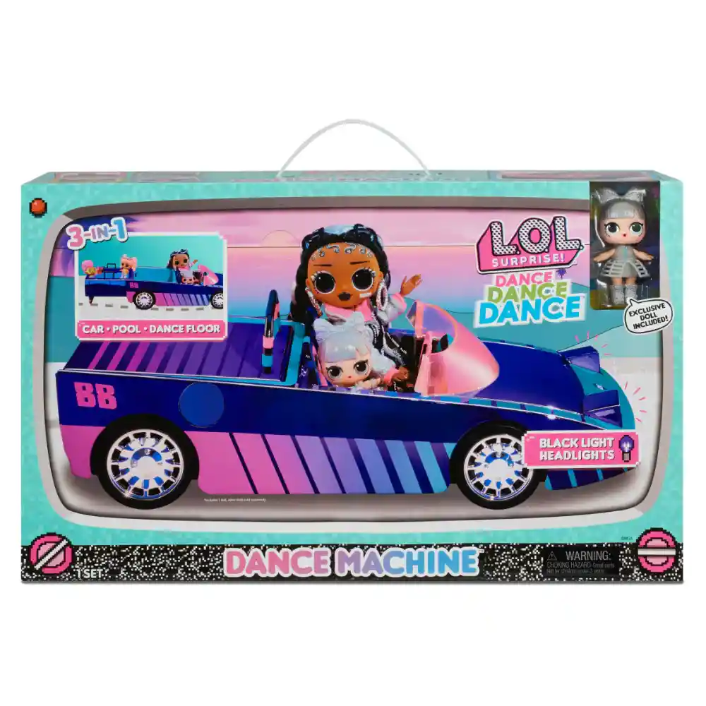 Muñeca Lol Original L.o.l Set Dance Machine Carro 3 En 1