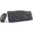 Teclado Y Mouse Inalámbricos Y Ergonómicos, Negro