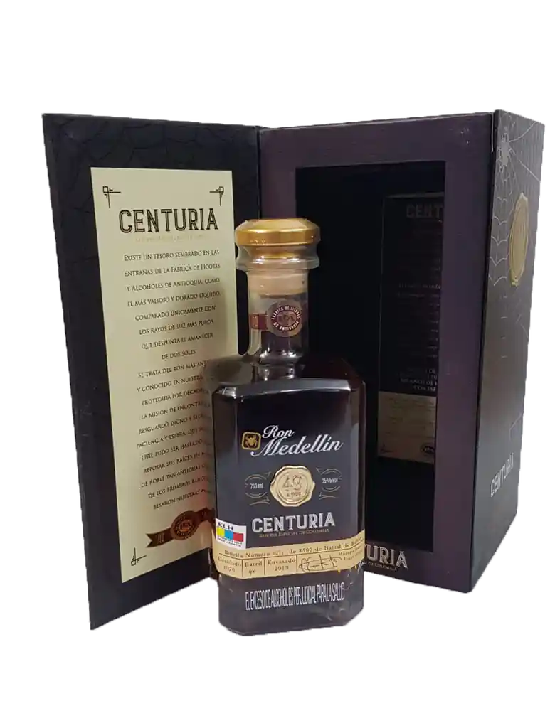 Medellin Ron Centuria 49 Años 750 Ml