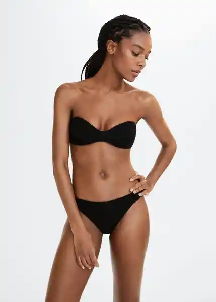 Braga Pami Negro Talla L Mujer Mango