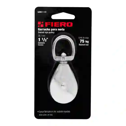 Polea Garrucha Metálica Para Noria De 1-1/2", Fiero