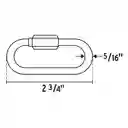 Mosquetón Bandola De Acero De 5/16" Con Seguro, Fiero