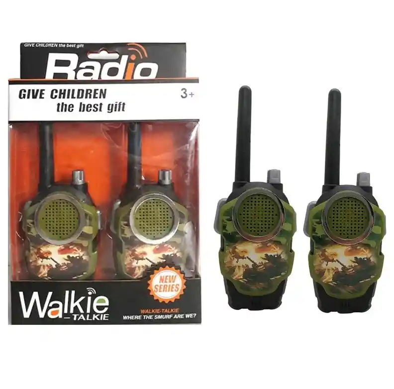 Juguete Radio Walkie Talkie Para Niños Temática De Camuflado Ref 178-182