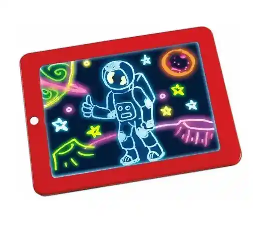 Tablero Led Magic Pad 8 Colores Dibujo Niños Multicolor Rgb