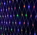 Luces De Navidad Malla Luz Multicolor 2mx2m 160 Bombillos Cable Siliconado Decoracion Adorno