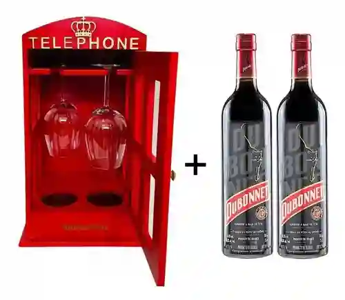 Cava De Vino London + 2 Dubonnet 750ml + 2 Copas