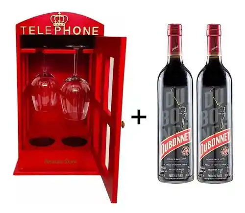 Cava De Vino London + 2 Dubonnet 750ml + 2 Copas