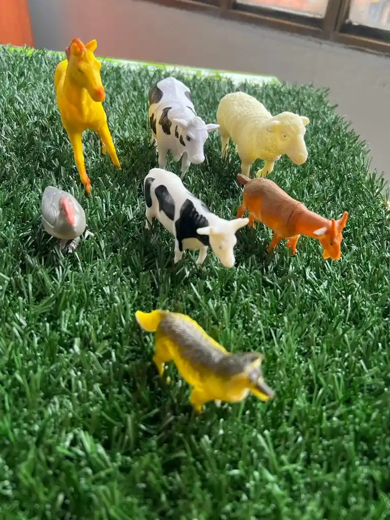 Navidad Kit Animales Muñecos Niños Plastico Rigido Mascota Granja