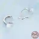 Aretes Aros Elegantes Con Perla Para Mujer En Plata 925