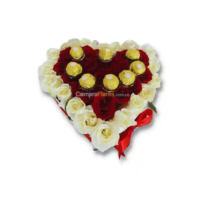 Corazon De Rosas Y Chocolates