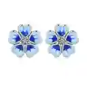 Aretes Topos Flor Primavera Para Mujer En Plata 925