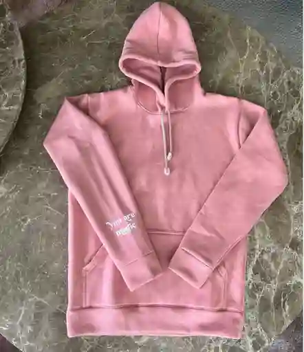 Hoodie Rosado You Are Magic Algodón Perchado