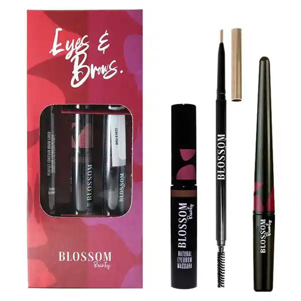 Kit De Maquillaje Ojos Y Cejas Blossom Beauty Trio