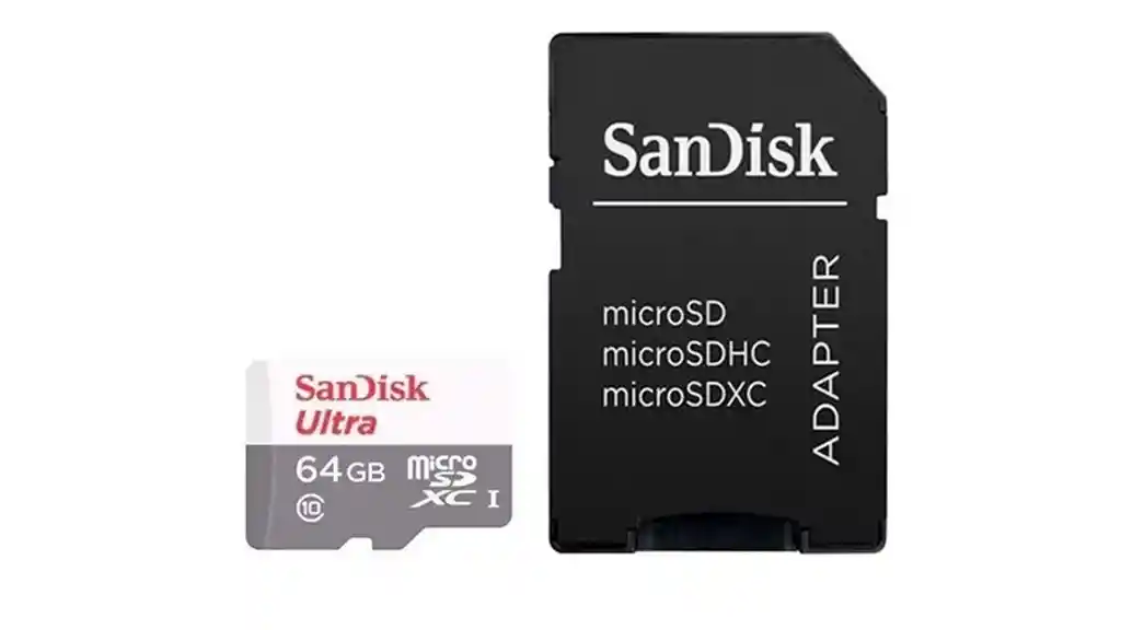 Tarjeta De Memoria Sandisk Sdsqunr-064g-gn3ma Ultra Con Adaptador Sd 64gb