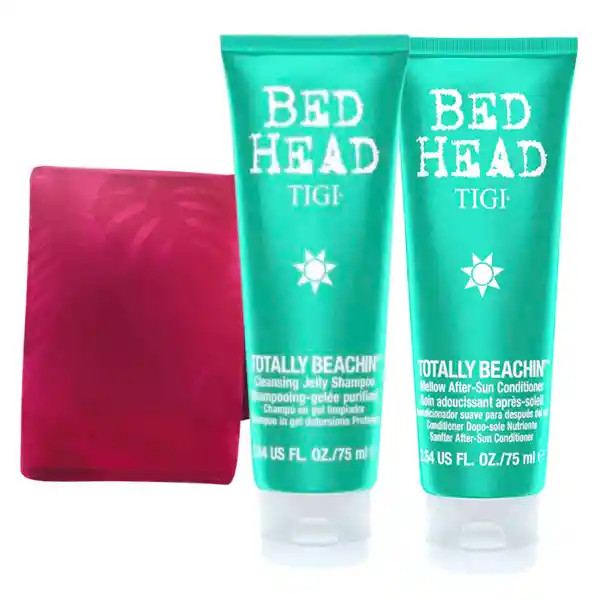 Tigi Kit Totally Beachin Shampoo + Conditioner + Cosmetiquera
