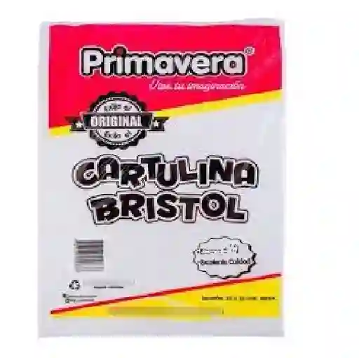 Cartulina Bristol X7 Unidades Blanca