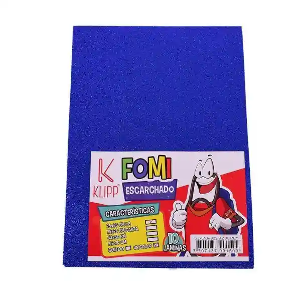 Foamy Escarchado Oficio Klipp Azul Oscuro Und