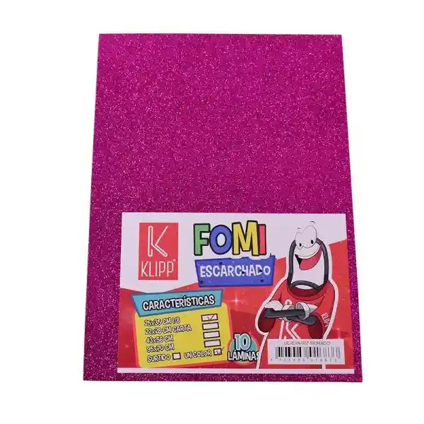 Foamy Escarchado Oficio Klipp Fucsia Und