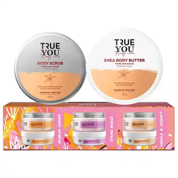 kit corporal exFoliante coco true you duo