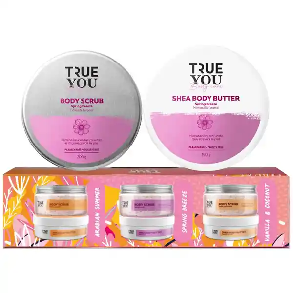 kit corporal exFoliante spring true you duo