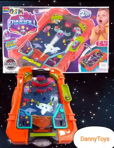 Juego Espacio Spac Pinball 2 En 1 / Niños.