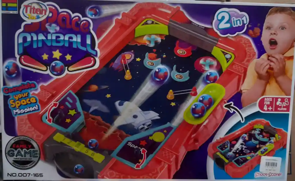 Juego Espacio Spac Pinball 2 En 1 / Niños.