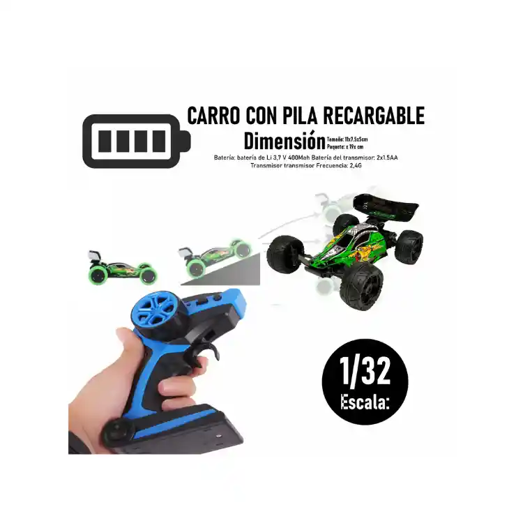 Carro Control Remoto Carreras Acrobacias Ready Power Stunt