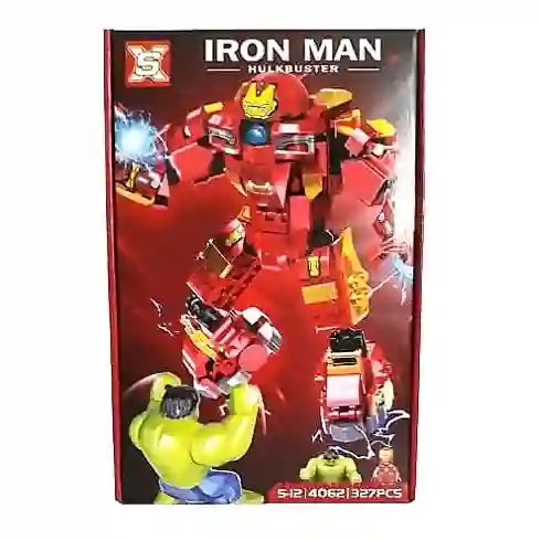 Juguete Armatodo Tipo Lego Iron Man 327 Piezas Ref 4062	