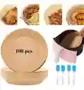Canastilla Papel Antiadherente Air Fryer Freidora X 100 Und