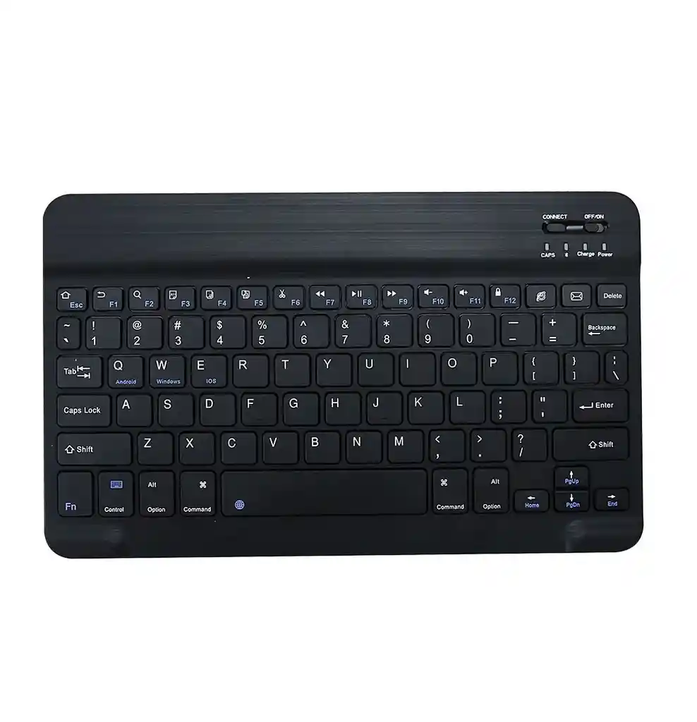 Teclado Inalambrico Bluetooth Para Celulares Y Tabletas Negro