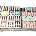 Domino Caja Metálica Doble 12 Con 91 Fichas Grandes