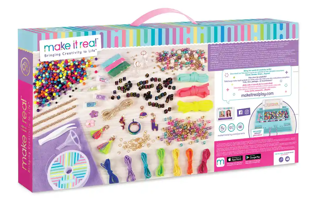 Kit Para Hacer Pulseras Manillas Joyas Diademas Juguete Niña