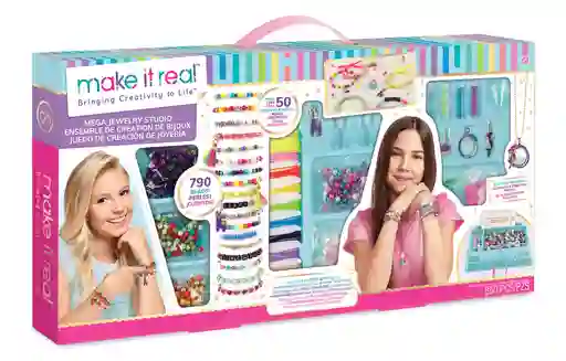 Kit Para Hacer Pulseras Manillas Joyas Diademas Juguete Niña