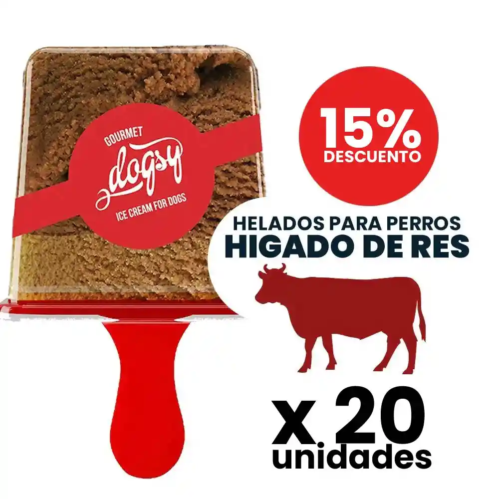 Dogsy Hígado Paleta Para Perros 90 Gr X( 20 Unds)