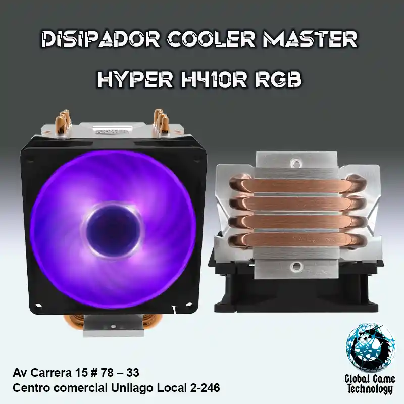 Disipador Cooler Master Hyper H410r Rgb