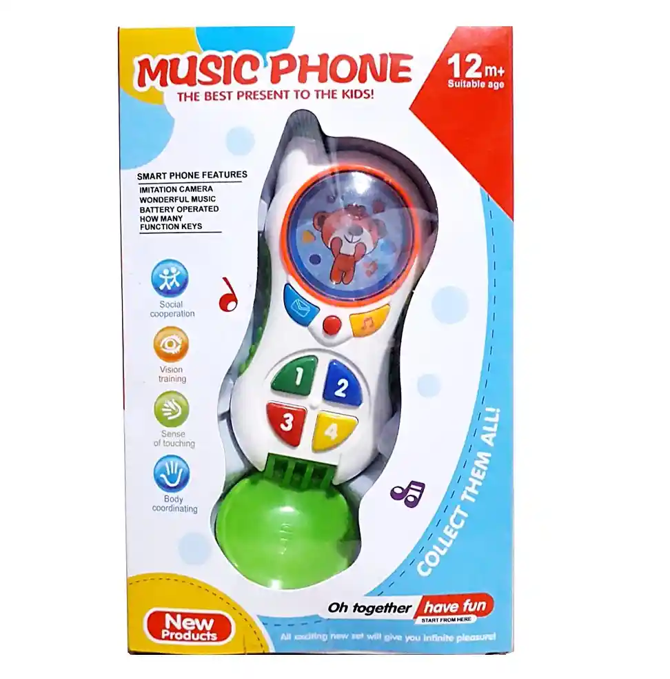 Juguete Celular Celular Musical Para Bebe Ref Jb208