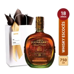 Combo Whisky Buchanans 18 Years 750 Ml + Bolsa Regalo