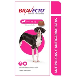 Bravecto Perros 40 A 56 Kg 1 Tableta 3 Meses