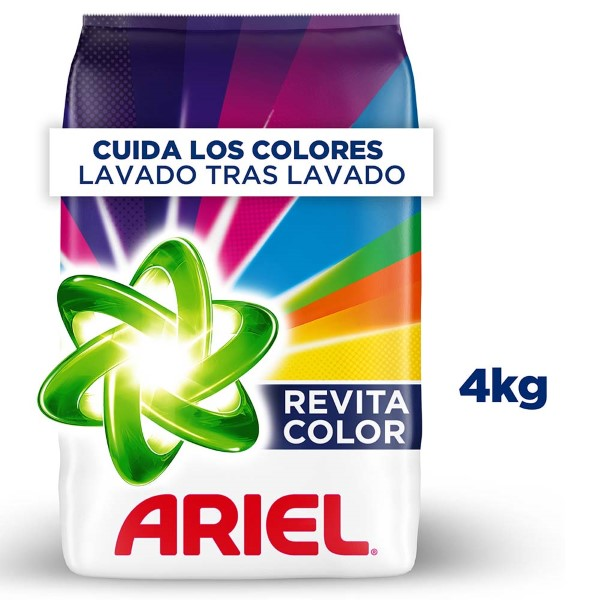 Detergente en Polvo Ariel Revitacolor 900g