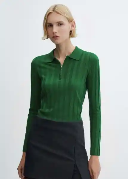 Jersey Lukapol Verde Talla 18 Mujer Mango