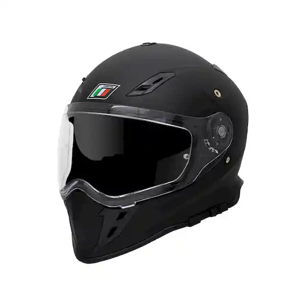 Forzza Casco Doble Propósito Solid Negro Mate ZZ120 Talla XL