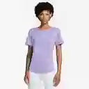 Nike Camiseta W Fast Df Ss Top Para Mujer Morado Talla L