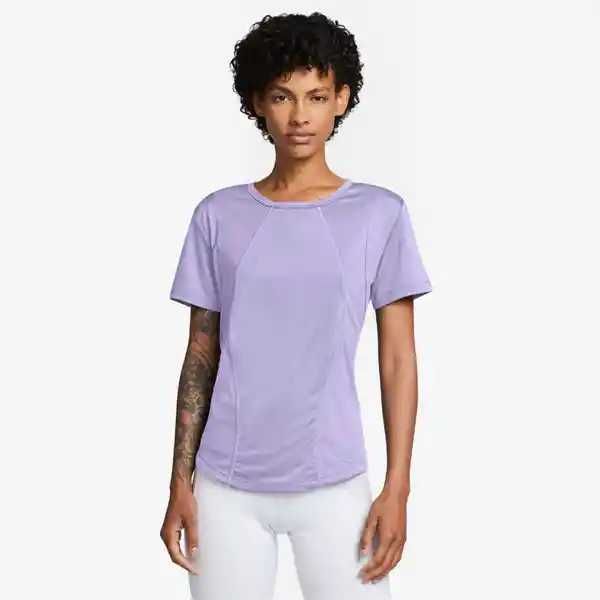 Nike Camiseta W Fast Df Ss Top Para Mujer Morado Talla L