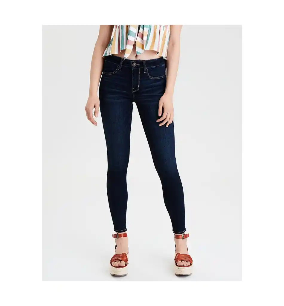 Jean Jegging Azul Talla 0 Short Mujer American Eagle